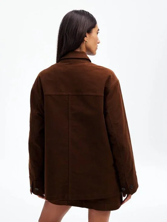 MADEWELL Brown Utility Jacket brand new Size M (true size large) - Picture 3 of 7